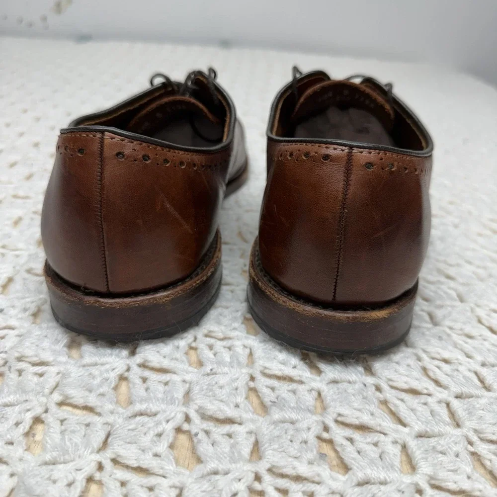Allen Edmonds Fairfax Walnut Whole Cut Brogue Oxford Dress Shoes Sz 10.5 D Brown